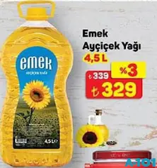 EMEK AYÇİÇEK YAĞI 4,5 L EMEK AYÇİÇEK YAĞI 4,5 L